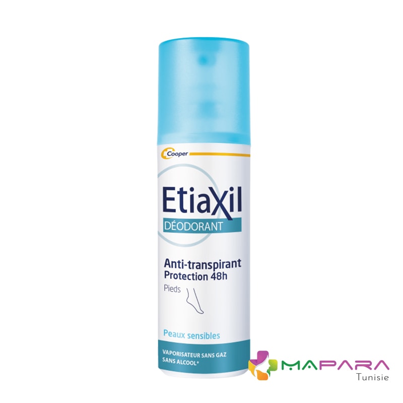 etiaxil-anti-transpirant-protection-48h-spray-sans-gaz-100ml ETIAXIL Anti-transpirant Pieds Protection 48h 100ml – Image 1