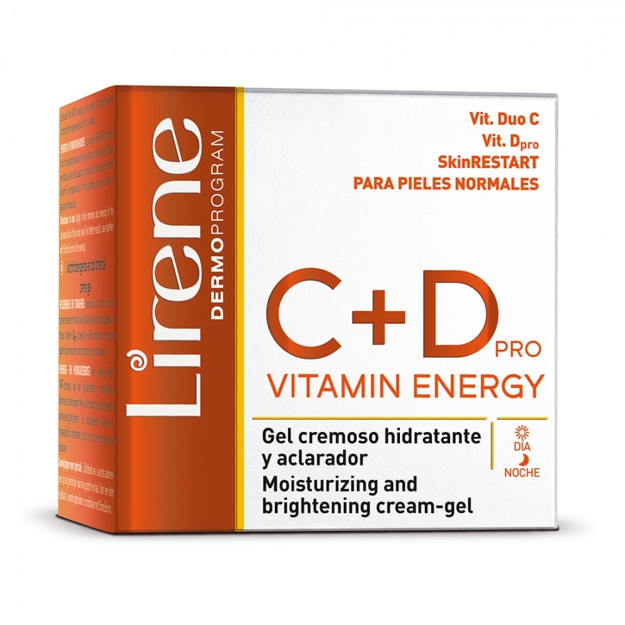 lirene-cd-pro-vitamin-energy-gel-creme-hydratant-et-eclaircissant-normale-a-mixte-50ml LIRENE C+D Gel-Creme Hydratante Éclaircissante Peau Normale à Mixte 50ml – Image 1