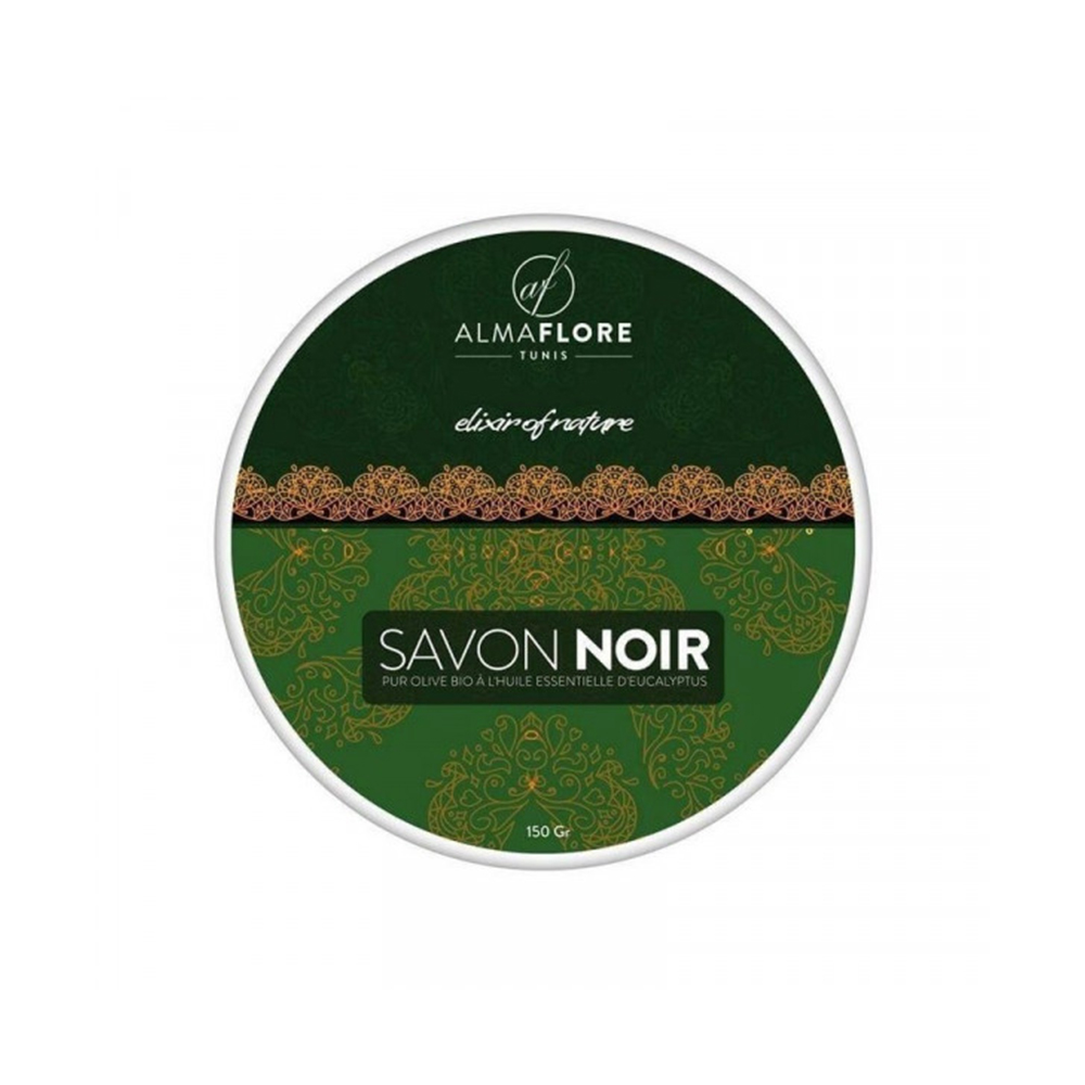 ALMAFLORE-Savon-Noir-A-Leucalyptus-150-Gr ALMAFLORE Savon Noir A L’eucalyptus 150 Gr – Image 1