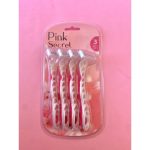 Azal Lot de 4 Rasoirs Pink Secret