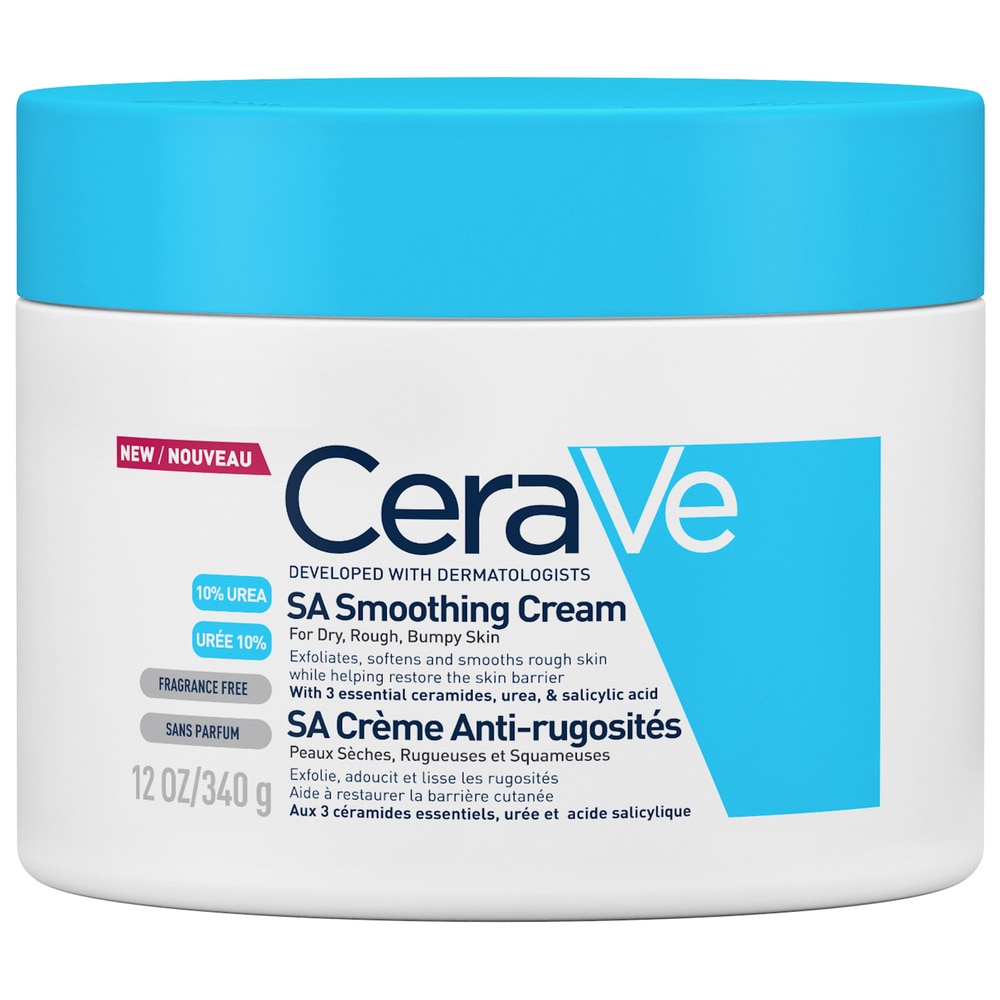 cerave-creme-sa-anti-rugosites-pour-peaux-tres-seches-et-rugueuses-maparatunisie CeraVe SA Crème Anti-Rugosités 10% D’uree 340g – Image 1