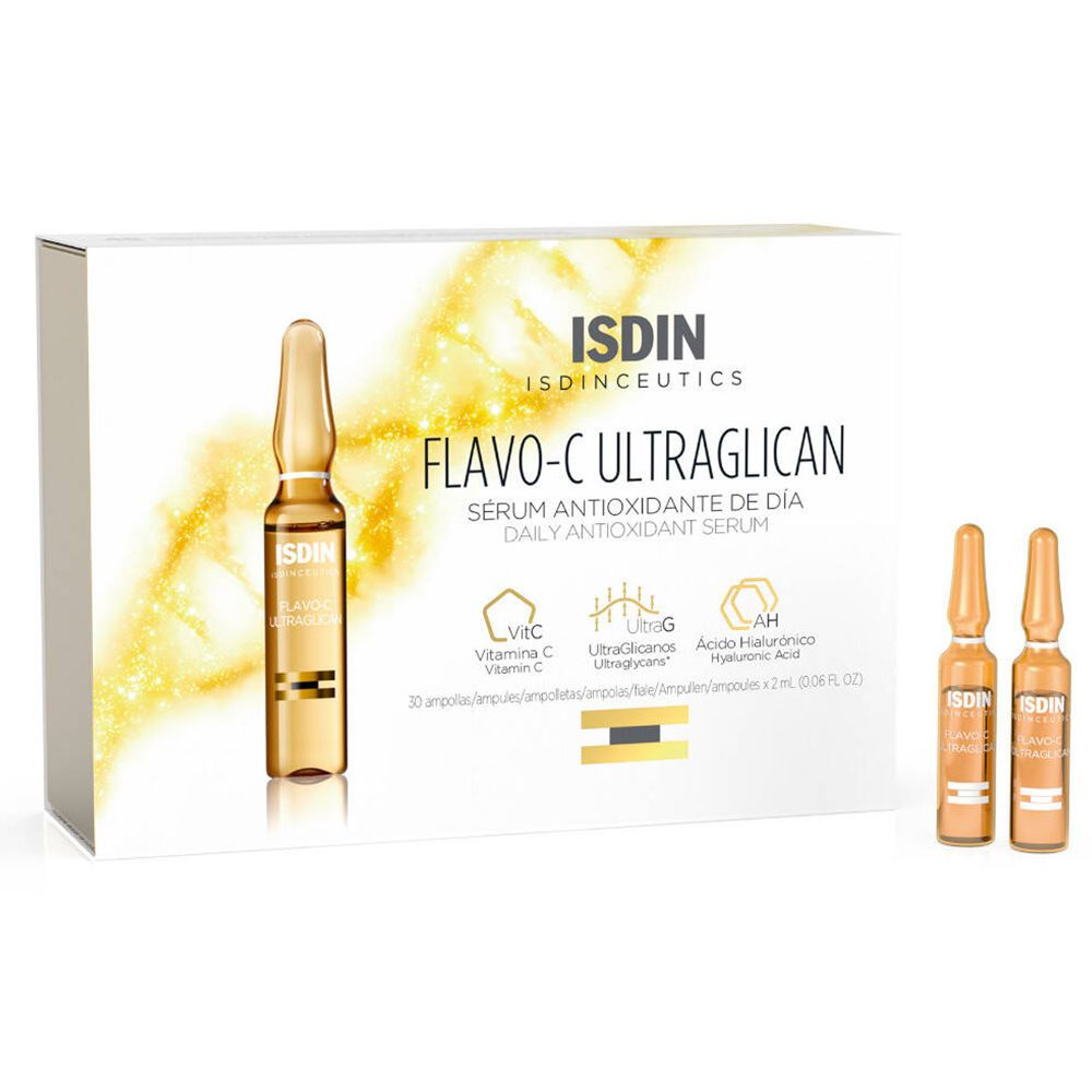 isdinceutics-flavo-c-ultraglican-antioxydant-et-hydratant-30-unidoses-de-2ml-1 ISDINCEUTICS FLAVO-C Ultraglican Antioxydant et Hydratant 30 Unidoses de 2ml – Image 1