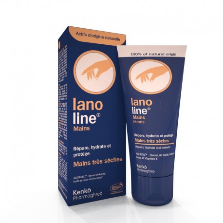 lanoline-mains-kenko-maparatunisie Kenko Lanoline Crème Mains 75ml – Image 1