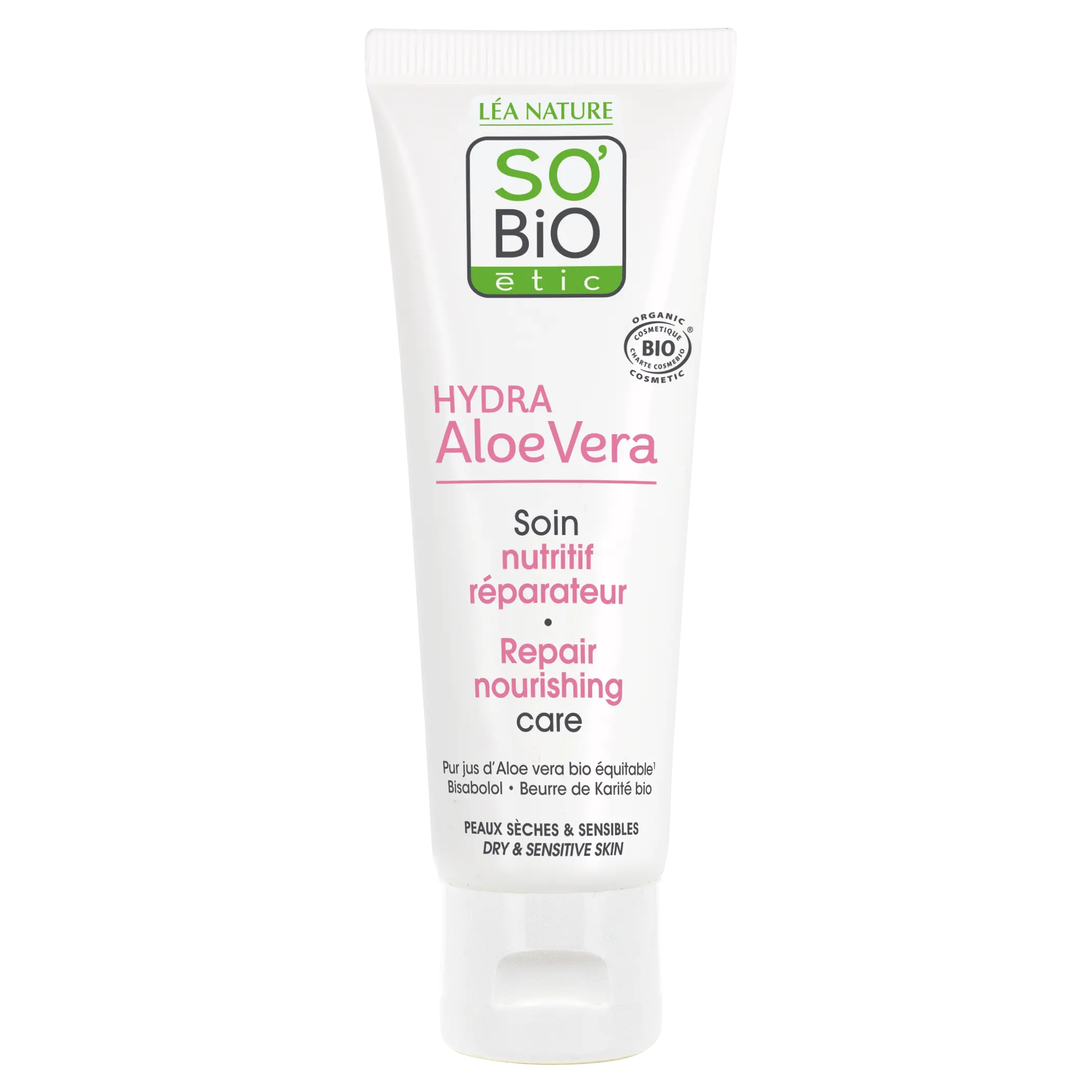 1337263-soin-nutritif-reparateur-hydra-aloe-vera-so_bio_etic-face-primaire-hd SO BIO Hydra Aloe Vera Soin Nutritif Réparateur 50ml – Image 1