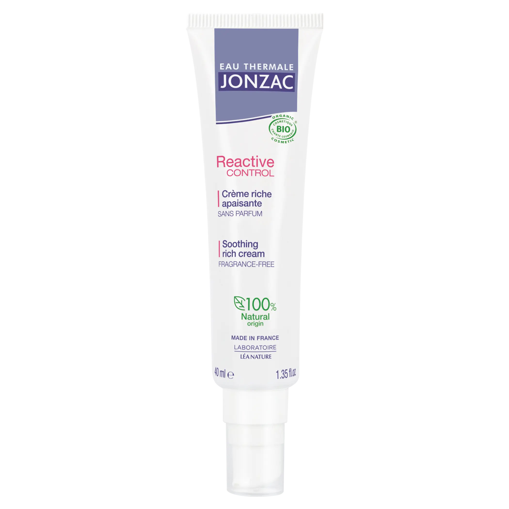 5003929-creme-riche-apaisante-eau_thermale_jonzac-face-primaire-hd Jonzac Reactive Crème Riche Haute Tolérance 40ml – Image 1