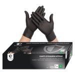 Gant nitrile noire s//m/l b/100
