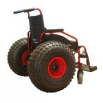 Fauteuil roulant roue gonflable