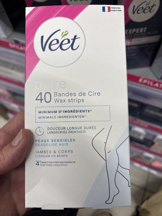 9ccbe5fd5e9104c03fd02adedea9175e.jpg Veet bandes de cire wax strips jambe corps p sens – Image 1