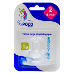 Poco tetine physiologique large 2 eme age