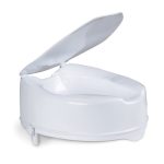 Cache surelevateur de toilette avec couvercle