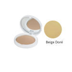 Eye care cosmetique compact beige dore