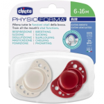Chicco sucette physio air rose 6/16mois lot/2