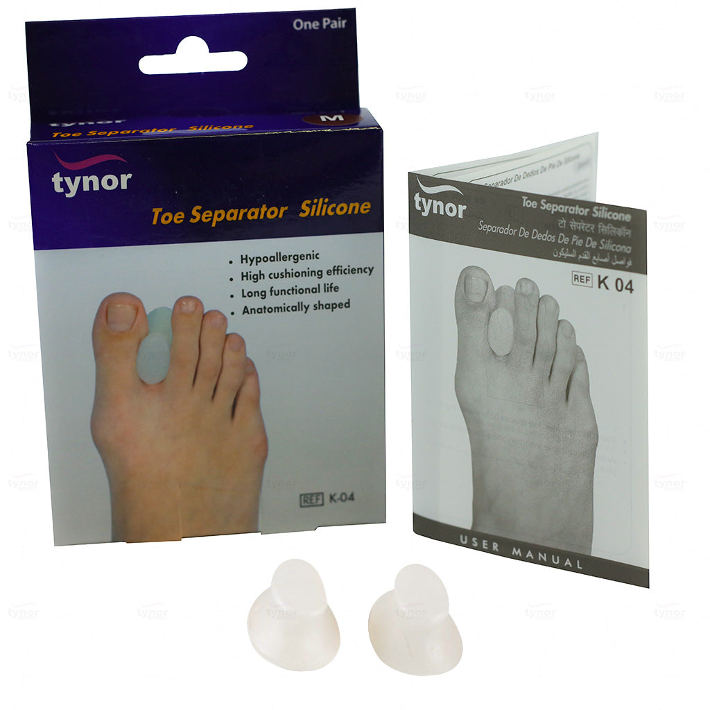 Tynor_Toe_Separator_Silicone_Bunion_9.jpg Tynor separateur d orteille k-04 t/l – Image 1