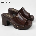 Sabot sti femme marron croco 015 p38